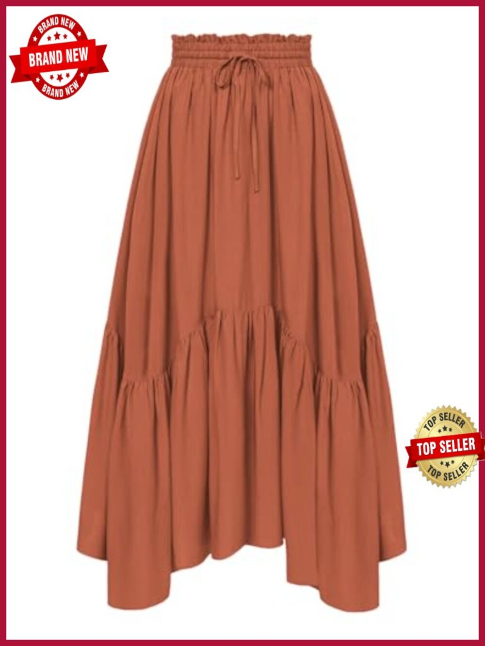 High Waist Renaissance Maxi Skirt with Pockets Long Asymmetric Flowy Skirt
